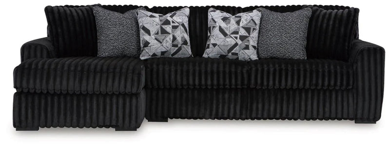 Midnight - Madness Onyx 2 - Piece LAF Sectional - DMV FurnitureSectional