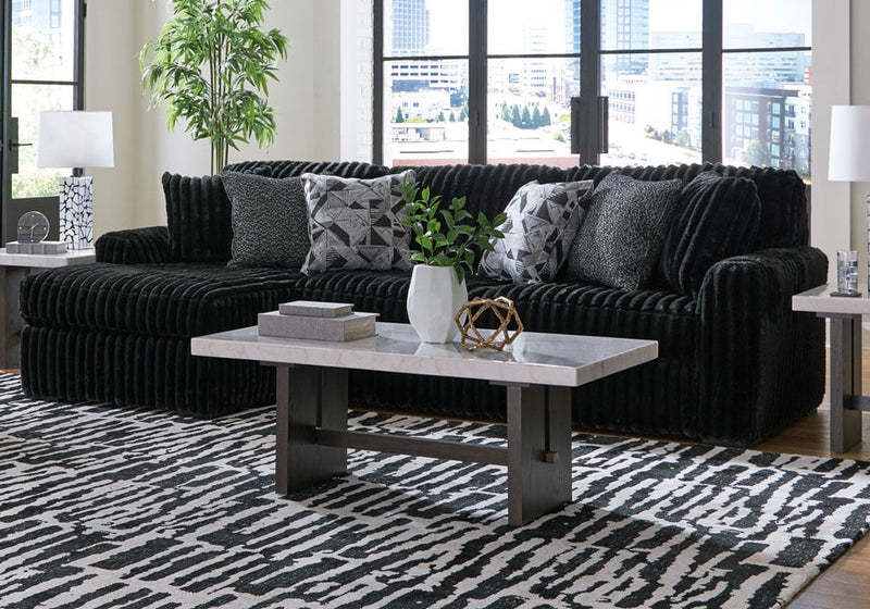 Midnight - Madness Onyx 2 - Piece LAF Sectional - DMV FurnitureSectional