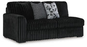 Midnight-Madness Onyx 2-Piece Sectional and Oversized Chaise - 98103U5