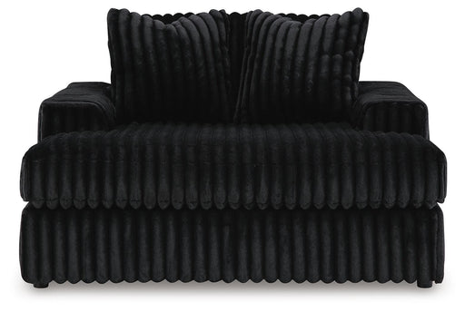 Midnight-Madness Onyx 2-Piece Sectional and Oversized Chaise - 98103U5