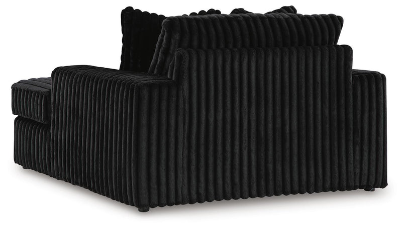 Midnight-Madness Onyx 2-Piece Sectional and Oversized Chaise - 98103U5