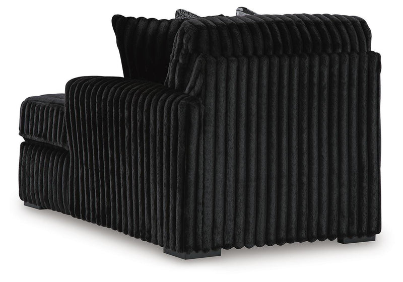 Midnight-Madness Onyx 3-Piece Sectional with Chaise - 98103S9