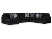 Midnight - Madness Onyx 4 - Piece LAF Sectional - DMV FurnitureSectional
