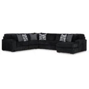 Midnight - Madness Onyx 4 - Piece RAF Sectional - DMV FurnitureSectional