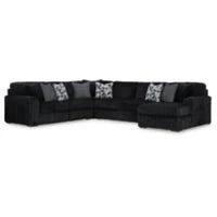 Midnight - Madness Onyx 4 - Piece RAF Sectional - DMV FurnitureSectional