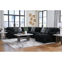 Midnight - Madness Onyx 4 - Piece RAF Sectional - DMV FurnitureSectional