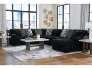 Midnight - Madness Onyx 4 - Piece RAF Sectional - DMV FurnitureSectional