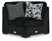 Midnight-Madness Onyx 4-Piece Sectional - 98103U11