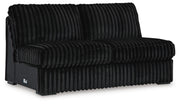 Midnight-Madness Onyx 4-Piece Sectional and Oversized Chaise - 98103U2