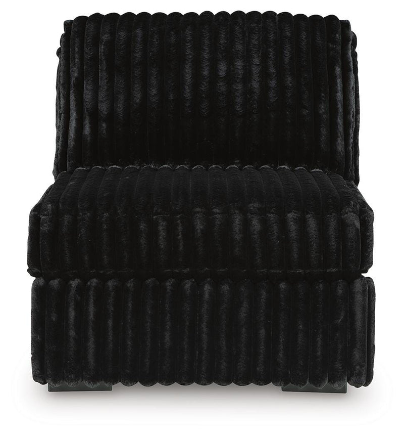Midnight-Madness Onyx Armless Chair - 9810346