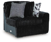 Midnight-Madness Onyx Right-Arm Facing Corner Chair - 9810365