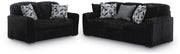 Midnight-Madness Onyx Sofa and Loveseat - 98103U9