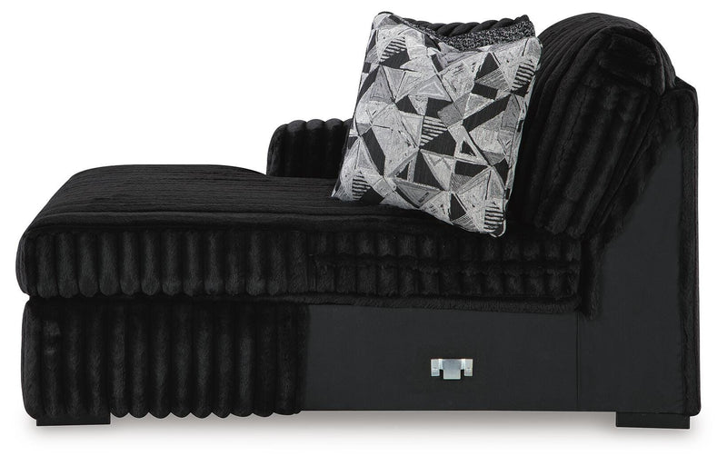 Midnight-Madness Onyx Super Chaise and Oversized Chaise - 98103U12