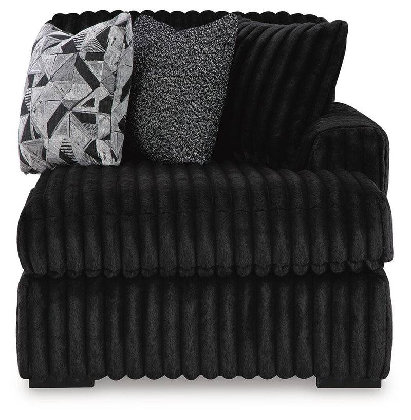 Midnight-Madness Onyx Super Chaise and Oversized Chaise - 98103U12