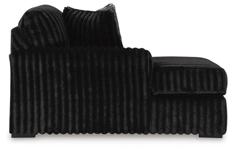 Midnight-Madness Onyx Super Chaise and Oversized Chaise - 98103U12