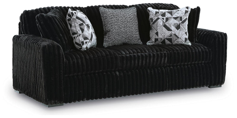 Midnight-Madness Sofa, Loveseat and Oversized Ottoman - 98103U13
