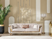 Milano Max 3-pieces (Sofa & Loveseat & Chair) Livingroom in Cream - 200-MAX-MIL-KEN020-DAR020-ELA020-321
