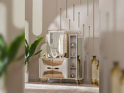 Milano Max Bedroom (Queen Frame With Headboard & Dresser With Mirror & 2 Nightstand) - 200-MAX-MIL-150-QB-SET
