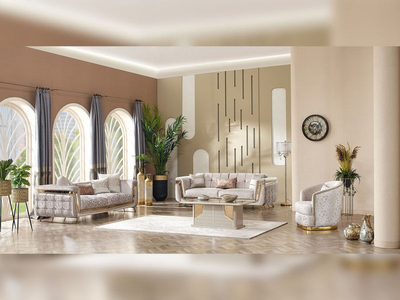 Milano Max Convertible Loveseat in Cream - 200-MAX-MIL-KEN020-DAR020-ELA020-2