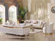 Milano Max Convertible Loveseat in Cream - 200-MAX-MIL-KEN020-DAR020-ELA020-2