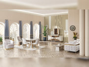Milano Max Diningroom (Consol With Mirror & Dining Table & 6 Dining Chair) - 200-MAX-MIL-DT-6-SET