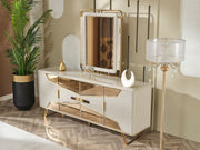 Milano Max Diningroom (Consol With Mirror & Dining Table & 6 Dining Chair) - 200-MAX-MIL-DT-6-SET