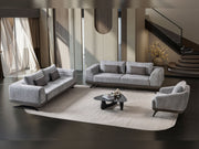 Milano Stationary Loveseat in Grey - 200-ST-MIL-CREMONA15-2
