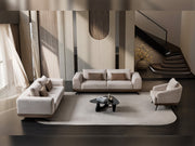 Milano Stationary Loveseat in Grey - 200-ST-MIL-CREMONA15-2