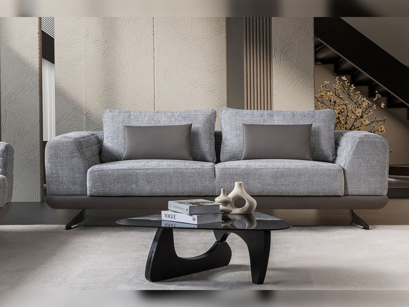 Milano Stationary Sofa in Grey - 200-ST-MIL-CREMONA15-321