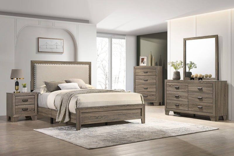 Mille Brownish Gray Upholstered Youth Bedroom Set - DMV FurnitureYouth Bedroom Set