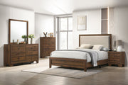 Mille Cherry Brown Upholstered Bedroom Set - DMV FurnitureBedroom Set