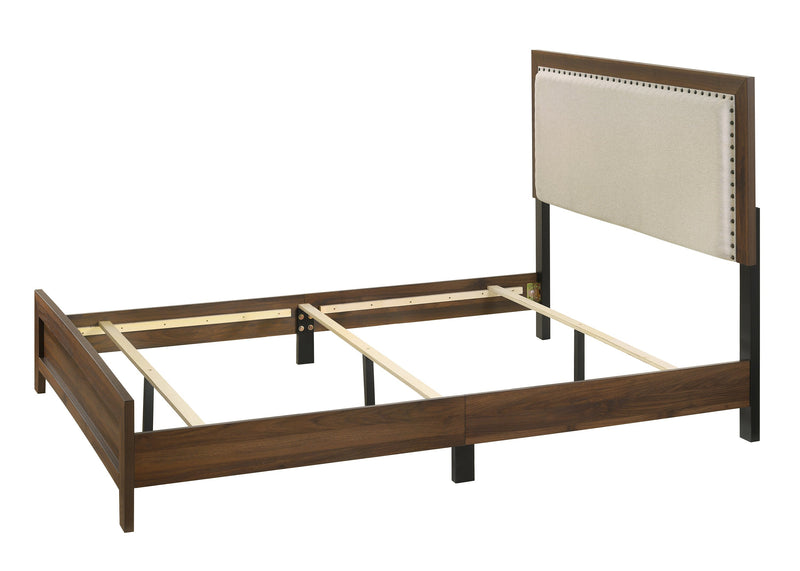 Mille Cherry Brown Upholstered Bedroom Set - DMV FurnitureBedroom Set