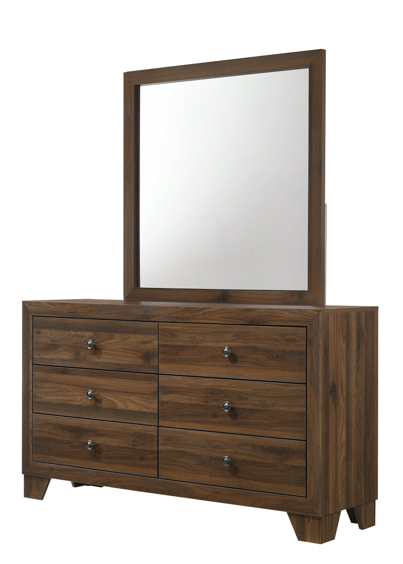 Mille Cherry Brown Upholstered Bedroom Set - DMV FurnitureBedroom Set