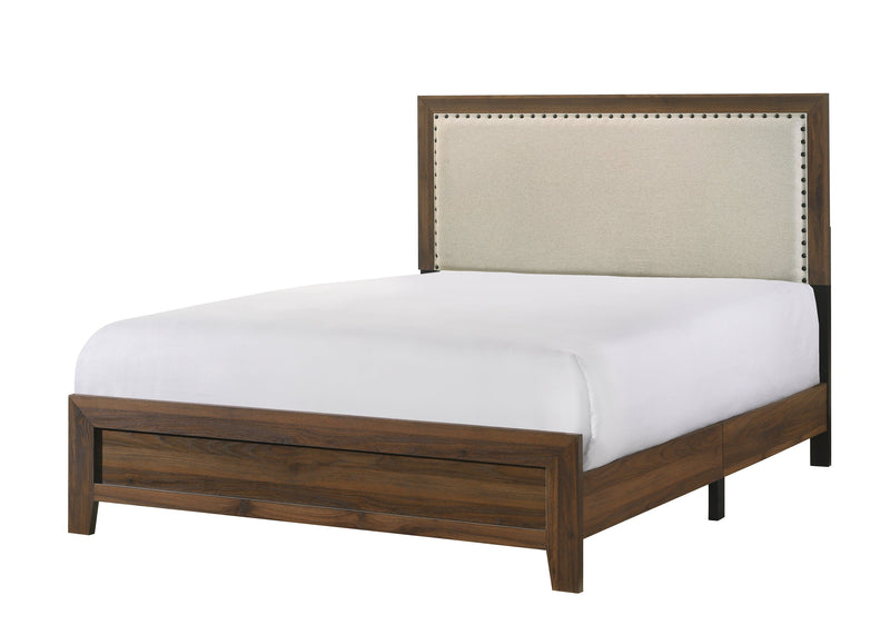 Mille Cherry Brown Upholstered Youth Bedroom Set - DMV FurnitureYouth Bedroom Set