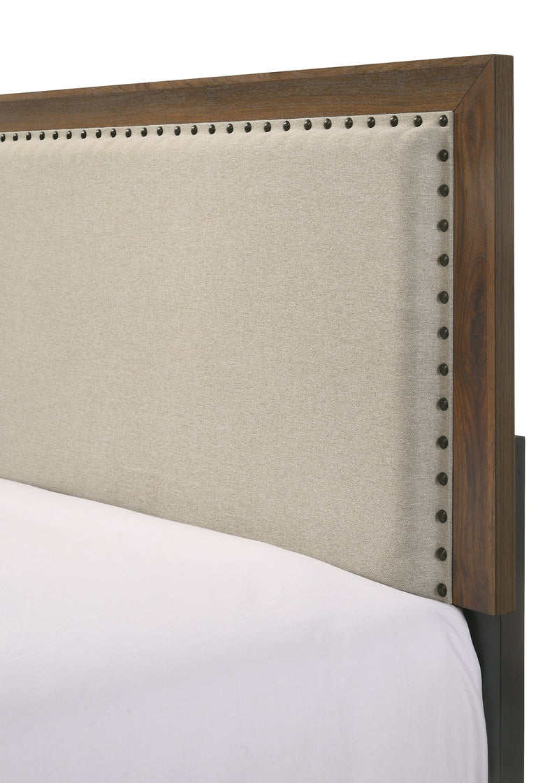 Mille Cherry Brown Upholstered Youth Bedroom Set - DMV FurnitureYouth Bedroom Set