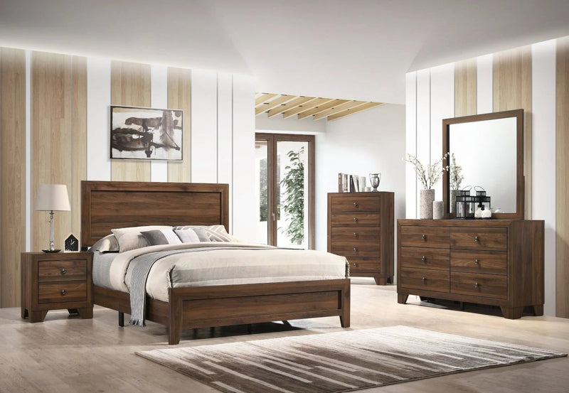 Millie Cherry Brown Panel Bedroom Set - DMV FurnitureBedroom Set