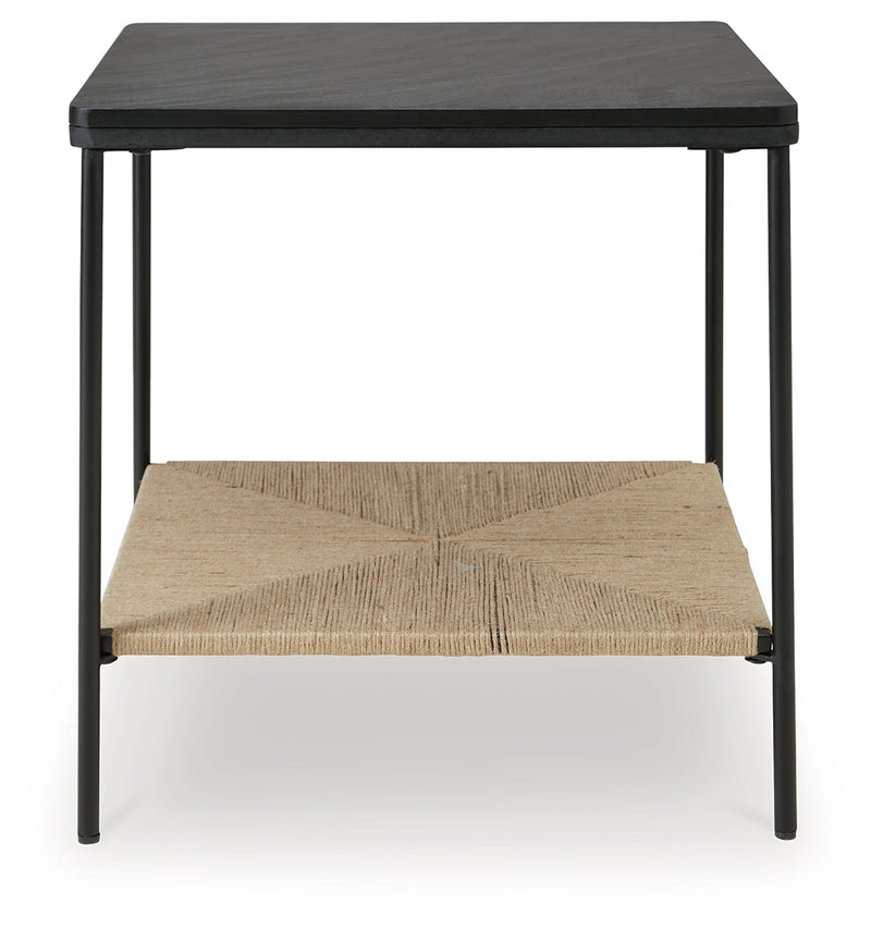 Minrich Black/Natural Accent Table - A4000591