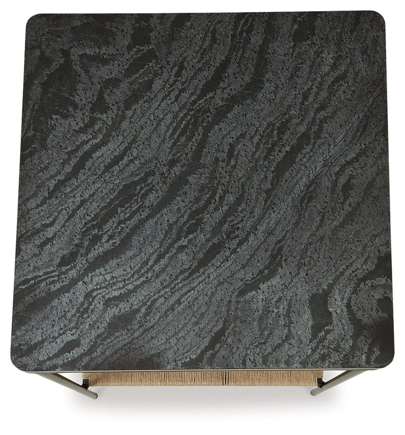Minrich Black/Natural Accent Table - A4000591