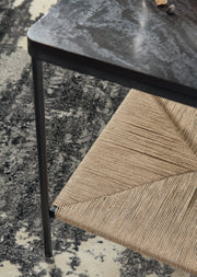 Minrich Black/Natural Accent Table - A4000591