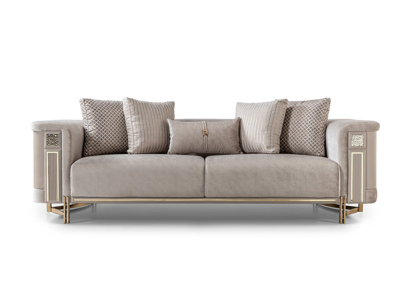 Mirage Stationary Sofa - Gold - 200-ST-MIR-KENZO20-GOL-3