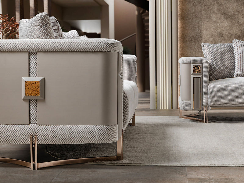 Mirage Stationary Sofa - Gold - 200-ST-MIR-KENZO20-GOL-3