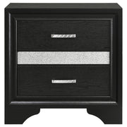 Miranda 3-drawer Nightstand Bedside Table Black - 206362