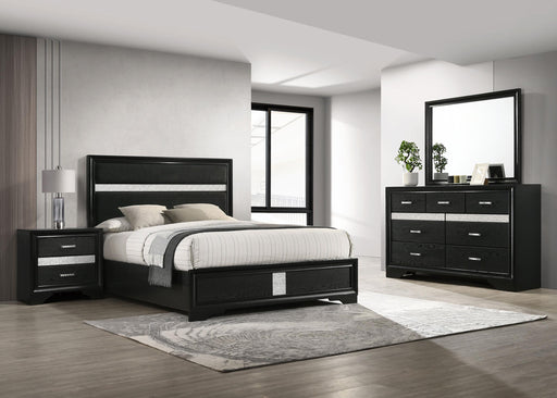 Miranda 4-piece California King Bedroom Set Black - 206360KW-S4