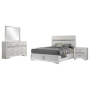 Miranda 4-piece California King Bedroom Set White - 205110KW-S4