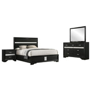 Miranda 4-piece Eastern King Bedroom Set Black - 206360KE-S4