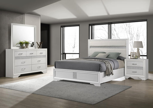 Miranda 4-piece Eastern King Bedroom Set White - 205110KE-S4