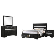 Miranda 4-piece Full Bedroom Set Black - 206361F-S4