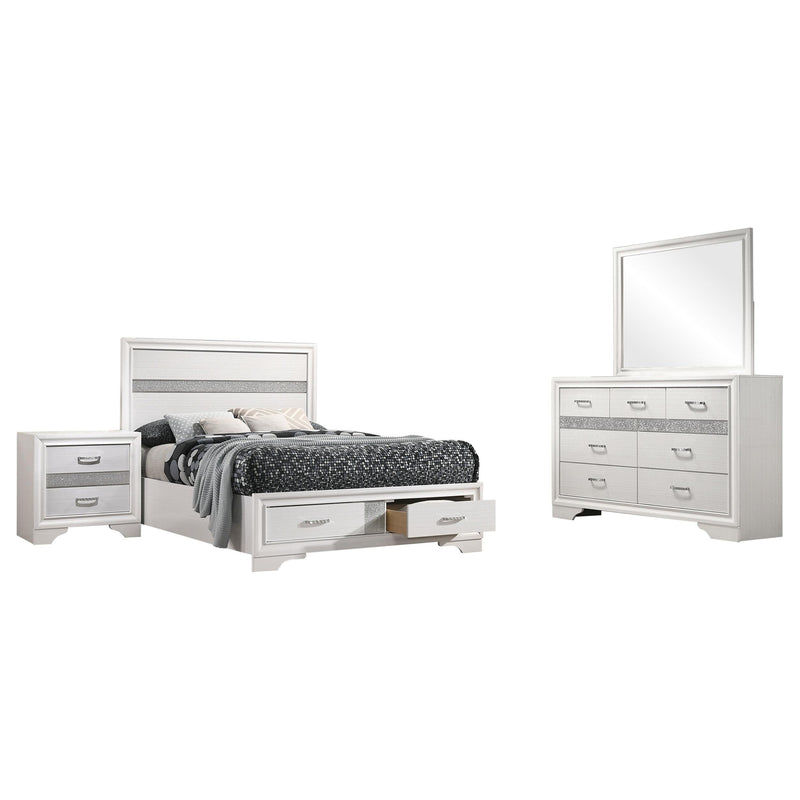 Miranda 4-piece Full Bedroom Set White - 205111F-S4