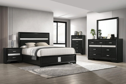 Miranda 4-piece Queen Bedroom Set Black - 206360Q-S4