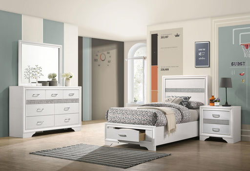 Miranda 4-piece Twin Bedroom Set White - 205111T-S4